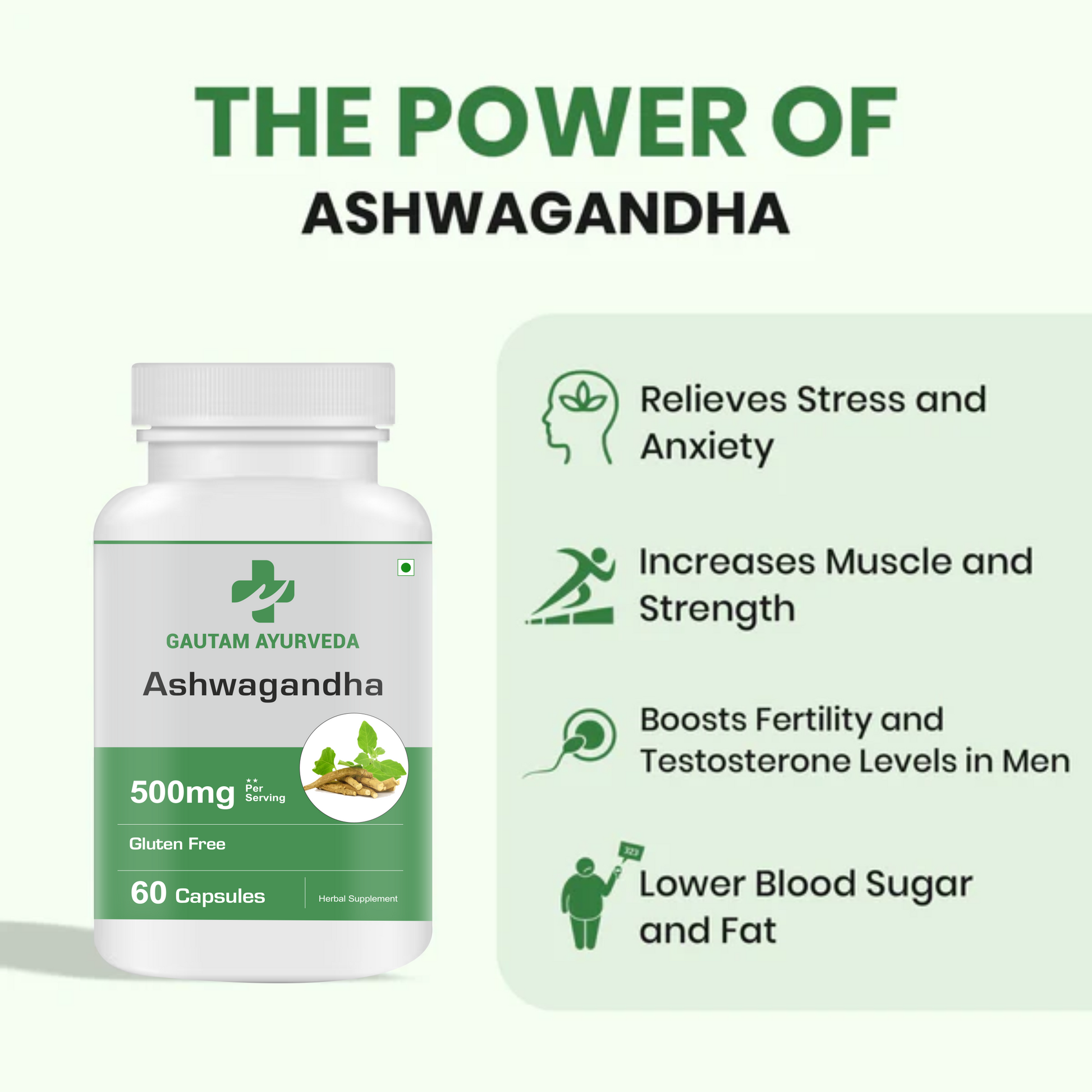 Ashwagandha Capsules | Daily Energy & Wellness Support