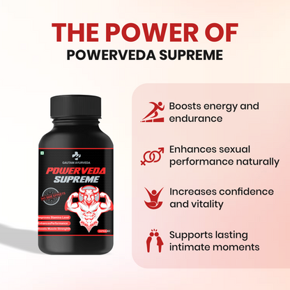 Powerveda Supreme Capsules | Men's Daily Wellness Support