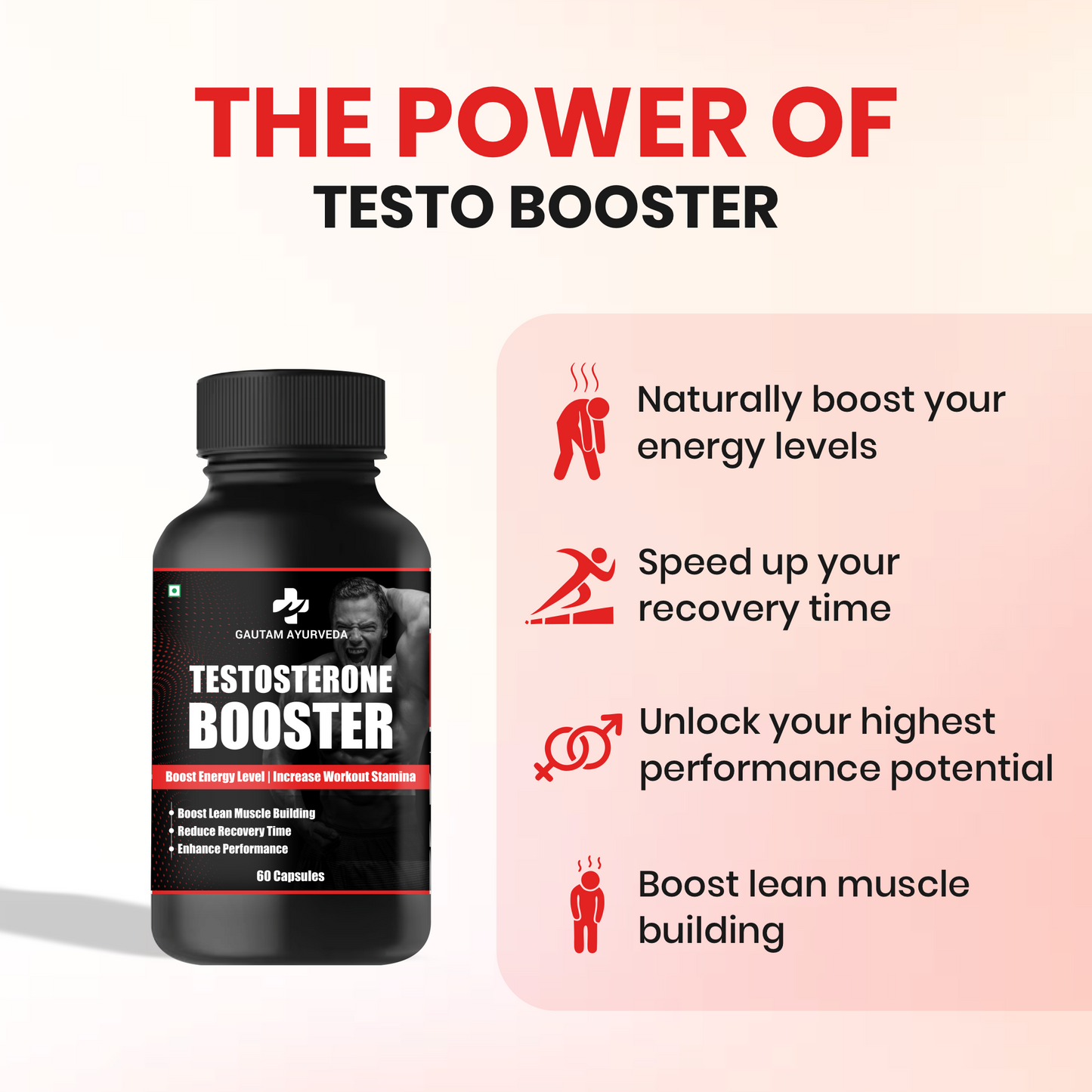 Testo Booster Capsules | Men's Daily Wellness Support