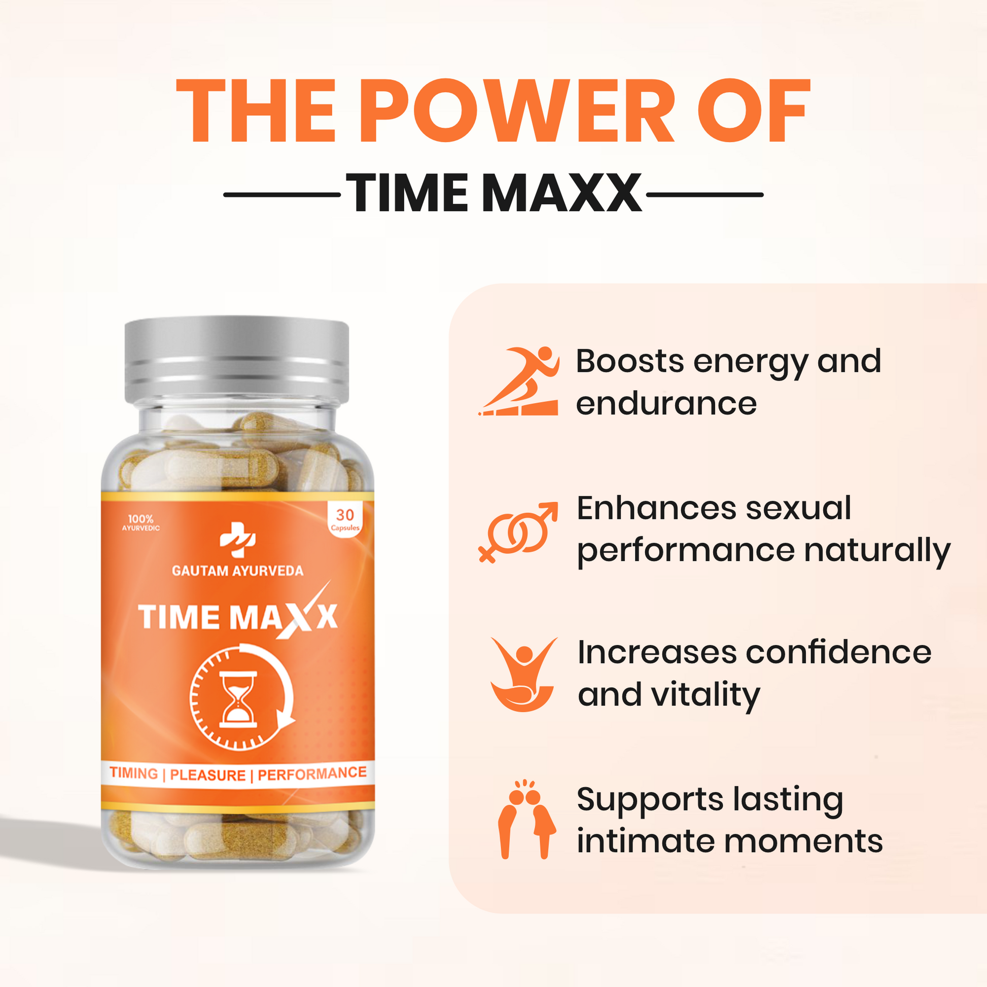 Time Maxx Capsules | Men's Vitality & Wellness Support